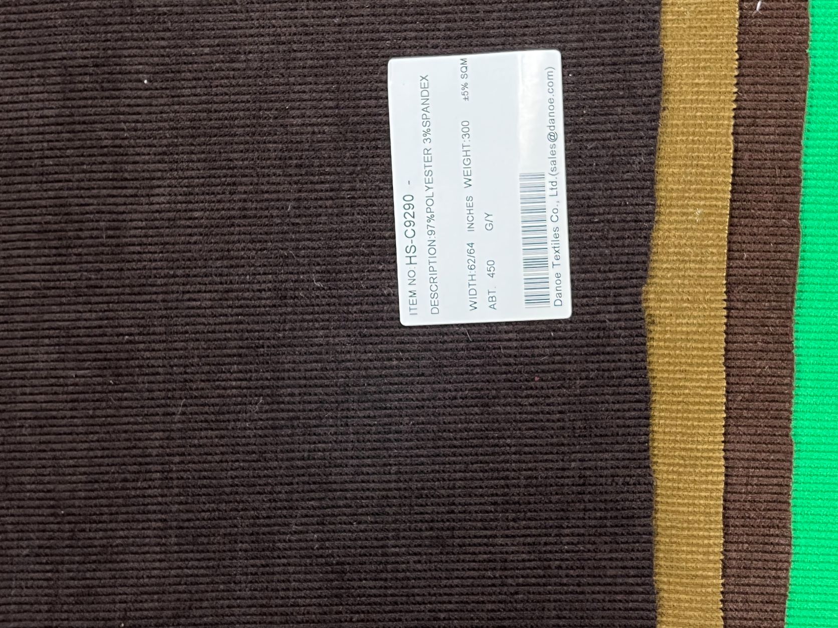 HS-C9290 - CORDUROY - OUR PRODUCT | DANOE TEXTILES CO.,LTD